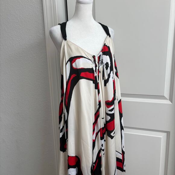 Malene Birger Women’s Handkerchief Scarf Dress Sz M Artsy Boho Art2Wear - Picture 3 of 13